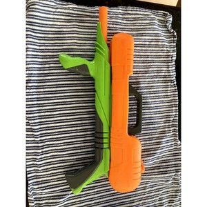 Vintage Lanard 90s quirt gun orange and green. Tested works!